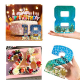 Large Numbers Ornaments Silicone Mold for Resin Crafts