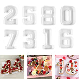 Large Numbers Ornaments Silicone Mold for Resin Crafts