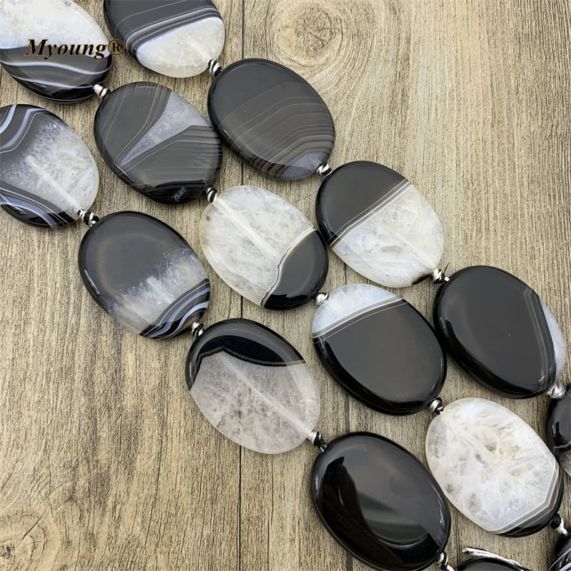 Large Oval Shape Druzy Slice Pendant Beads For DIY Jewelry Making