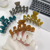 Oversize Hair Claw Clip Acrylic Summer Hairpin Girls Hair Accessories