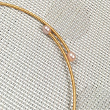 Natural Freshwater Pearl Copper Ring Necklace Set