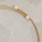 Natural Freshwater Pearl Copper Ring Necklace Set