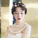 Large Pearl Hair Band Bridal Headwear Wedding Accessories