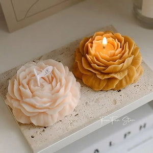 3D Peony Flower Silicone Candle Mold DIY Soap Plaster Resin Cake Baking