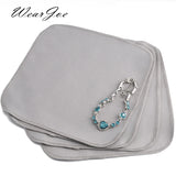 Jewelry Cleaning Polishing Cloth for Silver Charms Diamond Gem Stone