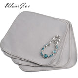 Jewelry Cleaning Polishing Cloth for Silver Charms Diamond Gem Stone