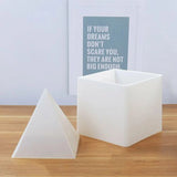 Pyramid Shape Mold Silicone Resin Epoxy Mould Crystal Casting