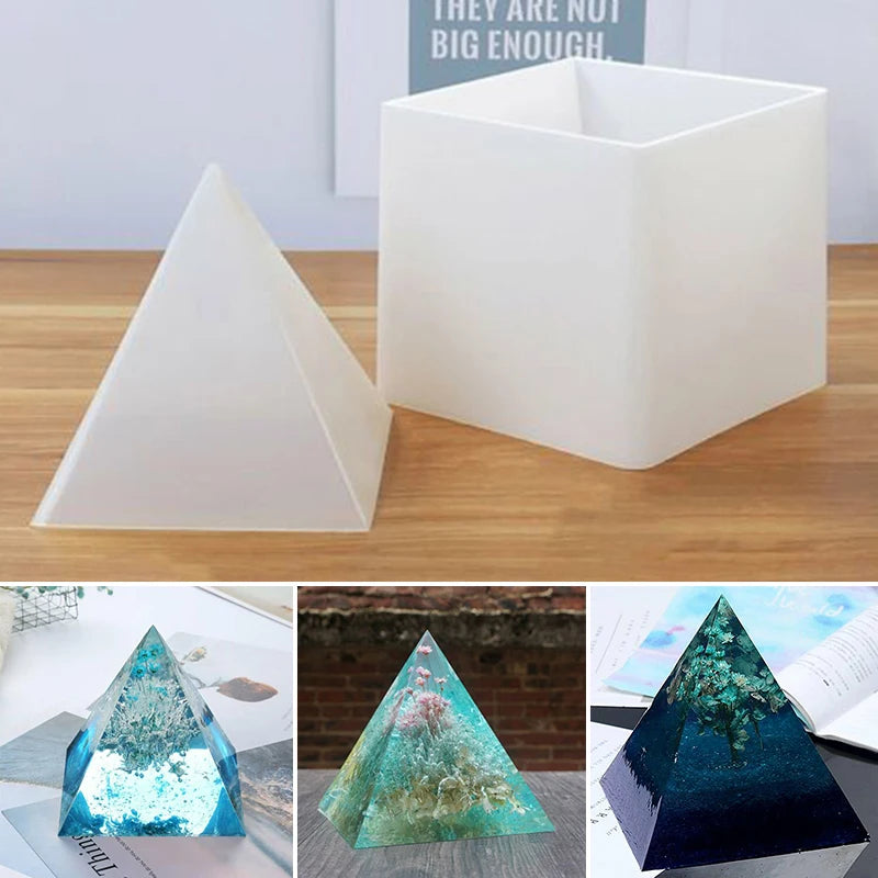 Pyramid Shape Mold Silicone Resin Epoxy Mould Crystal Casting