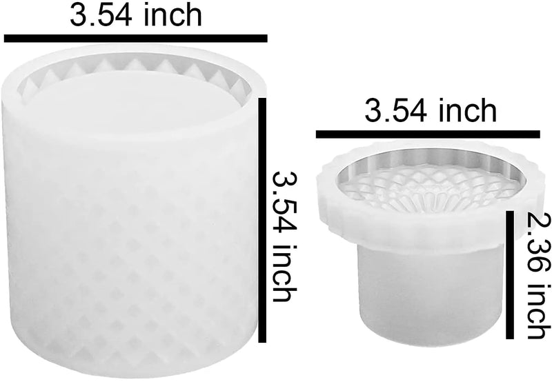 Resin Box Molds with Lids, 3D Jar Mold, Trinket Storage Container