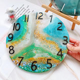 Large Round Clock Resin Mold, Silicone Wall Decor Craft Mould