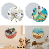 Large Round Clock Resin Mold, Silicone Wall Decor Craft Mould