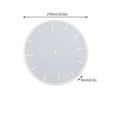 Large Round Clock Resin Mold, Silicone Wall Decor Craft Mould