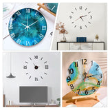 Round Clock Resin Epoxy Molds Wall Decor Manualidades Room Ornaments