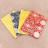 Rich Flower Dragon Pattern Scripture Bag, Double-layer Thickened Brocade Bag