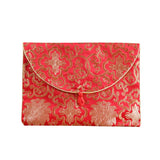 Rich Flower Dragon Pattern Scripture Bag, Double-layer Thickened Brocade Bag