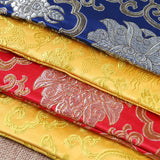 Rich Flower Dragon Pattern Scripture Bag, Double-layer Thickened Brocade Bag