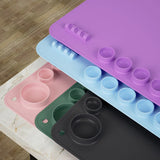 Large Silicone Oil Painting Drawing Pad 6 Colors Kids DIY Clay Tool