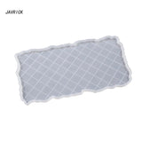Silicone Resin Tray Mold with Irregular Edge Checkerboard Pattern