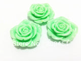 42MM Green Chunky Flower Beads Fit Chunky Necklace, 50pcs/lot