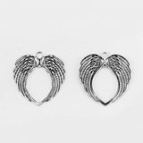 Large Angel Wings Pendants Charm in Circle Christmas Tree Ornament