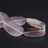 Natural Grey Agates Faceted Slab Slice Nugget Loose Beads