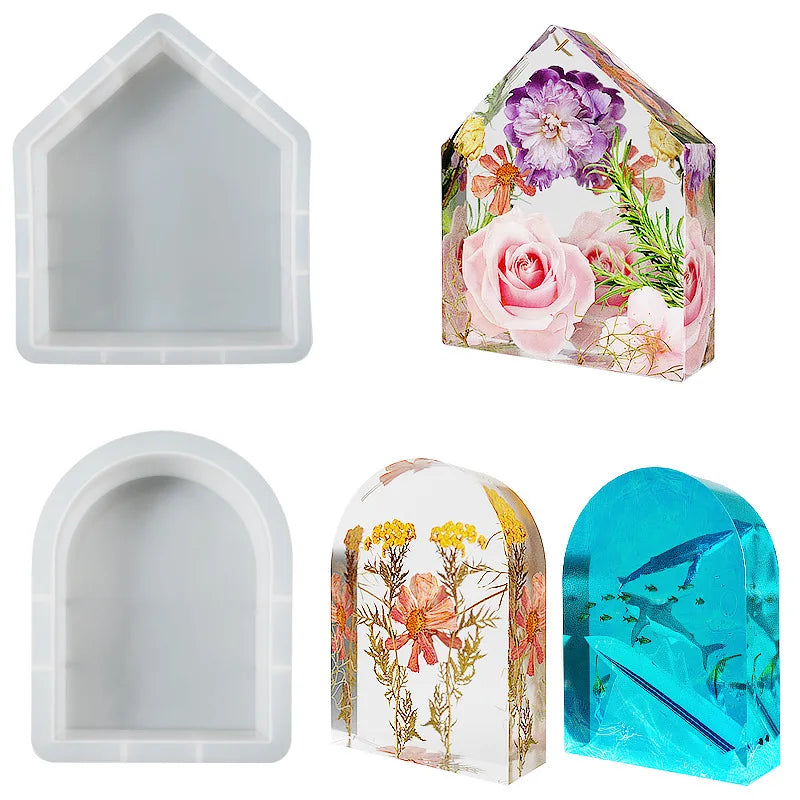 Large Size Arch Ornaments Silicone Mould for Epoxy Resin Mold