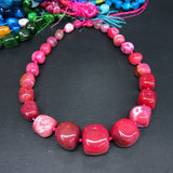 Dragon Veins Agates Nugget Loose Beads, Natural Onxy Pendants Necklace