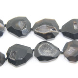 Large Faceted Druzy Geode Agates Slab Beads for Jewelry Making