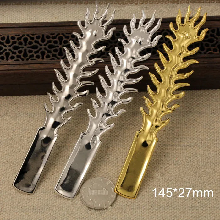 Large Phoenix Tail Metal Stampings DIY Accessories