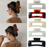 Square Hair Claw Clip Hollow Acrylic Headband Hairpin Hair Accessories