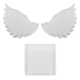 Square Silicone Mold & Angel Wings Mold Set for DIY Resin Coaster & Photo Frame