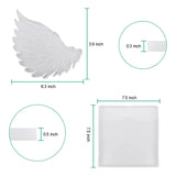 Large Square Silicone Mold & Angel Wings Set for Resin Coasters, Photo Frames