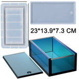 Large Tissue Storage Box Silicone Mold with Lid Chess Case DIY Crafts