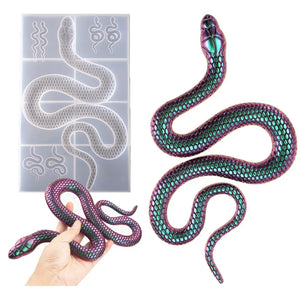 Large Snake Mirror Silicone Mold for DIY Crystal Epoxy Resin Mold