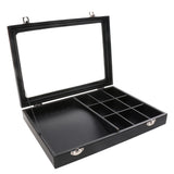 Large Square Leather Necklace Jewelry Retail Display Tray Box
