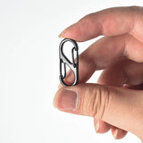 Stainless Steel 8-Shaped Keychain with Quick Buckle Key Chain