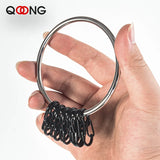 Stainless Steel 8-Shaped Keychain with Quick Buckle Key Chain