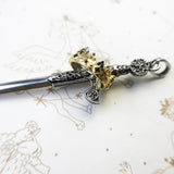 Large Sword With Crown Pendant 925 Sterling Silver Jewelry