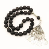 Large Tasbih Volcanic Rock Beige Sbaha Muslim Bracelet