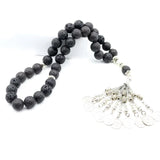 Large Tasbih Volcanic Rock Beige Sbaha Muslim Bracelet