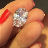 Large Unheated Sapphire 15x20mm Oval Cut VVS1 Loose Gemstone