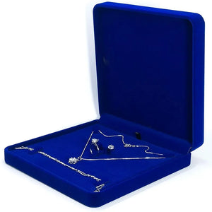 Velvet Jewelry Set Box Wedding Ring Gift Organizer Display Box