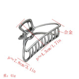 Alloy Rose Hair Claws Hair Clips Girls Hairpins Crab Claws Hair Jewelry
