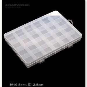 Large-capacity Storage Box Loose Beads DIY Materials Multi-grid Nail Drill Box