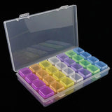 Large-capacity Storage Box Loose Beads DIY Materials Multi-grid Nail Drill Box
