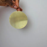 Large Disk Earrings African Ethnic Statement Handmade Brass