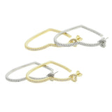 Silver Plated Heart Hoop Earring for Women Wedding