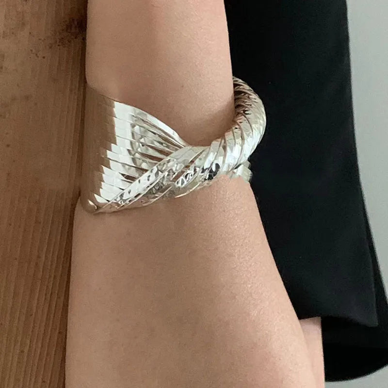 Knot Twist Cuff Bangles Statement Bangle Punk Streetwear