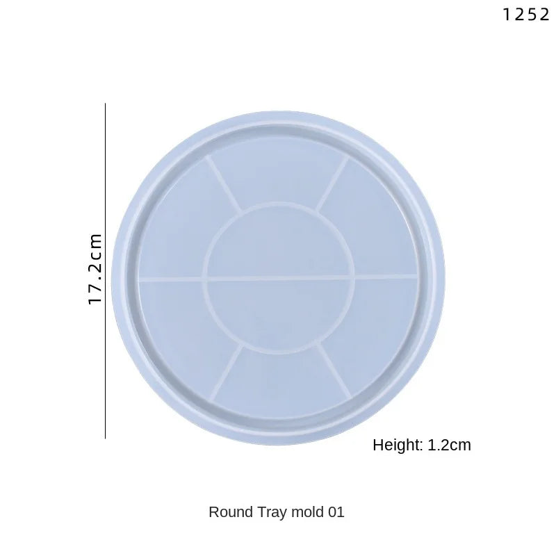 Large Round Silicone Mold for Placemats Epoxy Resin