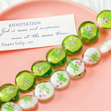 Hand-painted Sandwich Pattern Japanese Glass Beads DIY Jewelry Material